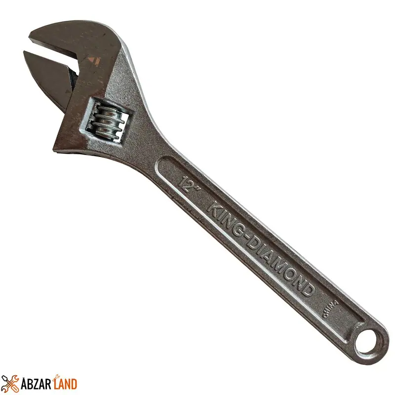 بهترین مارک آچار فرانسه 7 آچار فرانسه کینگ دیاموند مدل SSEF 7851 سایز 12 اینچ