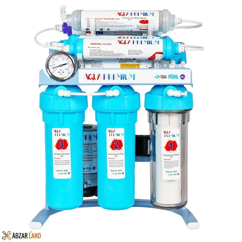 دستگاه تصفیه آب آکواپرمیوم مدل A9POAB12-BL-TP