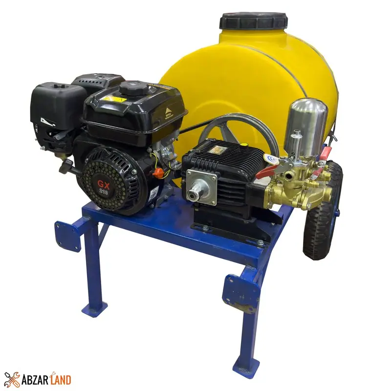 راهنمای خرید بهترین سمپاش فرغونی | معرفی 3 مدل کمیاب بازار 2 سمپاش مدل فرغونی کدSMT-100litre-55BAR-75hp-ink