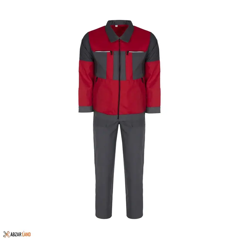 لباس کار کد S1 رنگ قرمز
