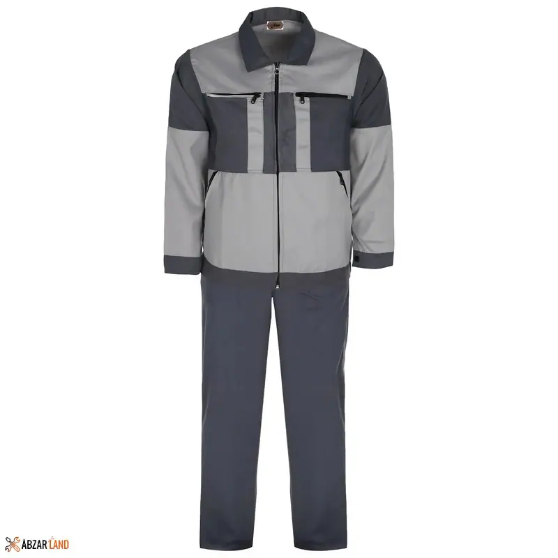 لباس کار کد S2 رنگ طوسی استخوانی