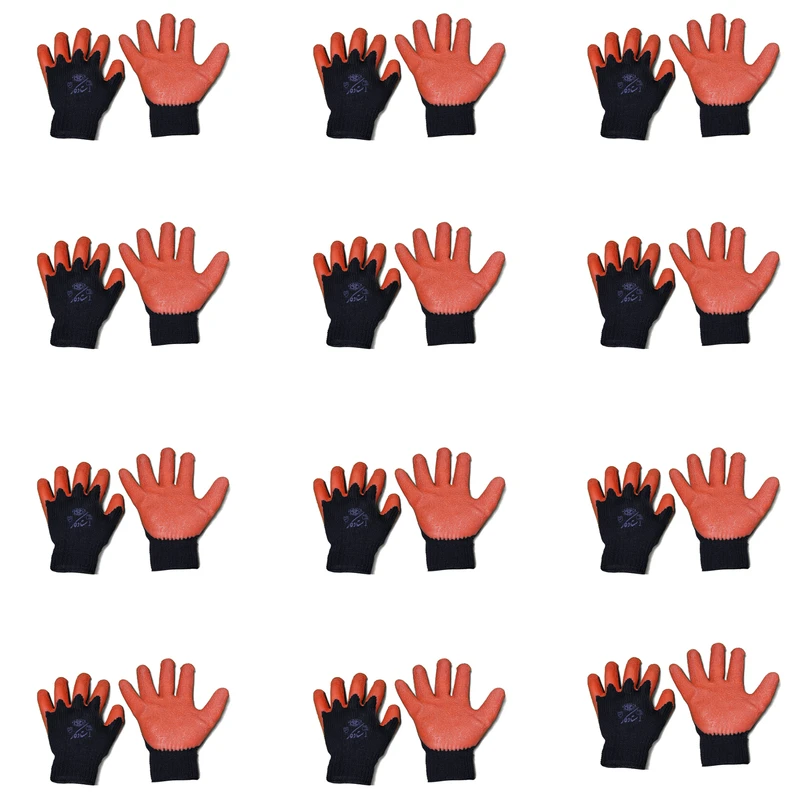 لیست قیمت عمده دستکش کارگری ( آپدیت دی 1404 ) 1 دستکش ایمنی استاد مدل ضد برش بسته 12 عددی