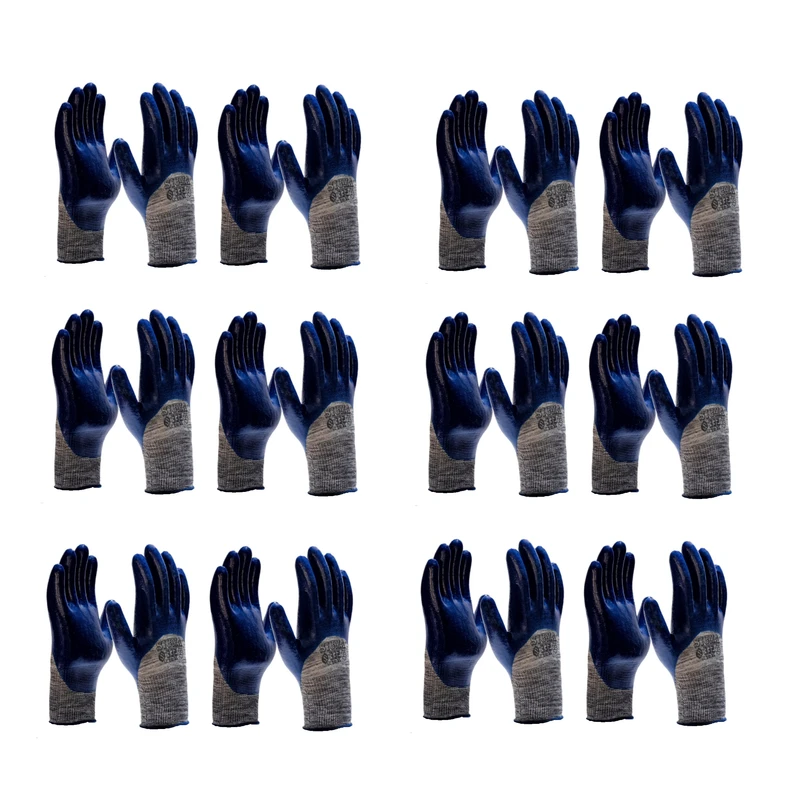 لیست قیمت عمده دستکش کارگری ( آپدیت دی 1404 ) 2 دستکش ایمنی سیگما مدل 332 بسته 12 عددی
