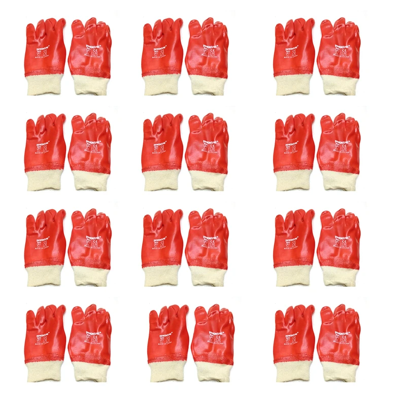 لیست قیمت عمده دستکش کارگری ( آپدیت دی 1404 ) 4 دستکش تانگ وانگ مدل ضد اسید کد 3121 بسته ۱۲ عددی